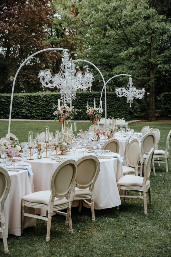 Tischarrangement - Hochzeitskonzept Wedding Planner München - Schloss Lautrach