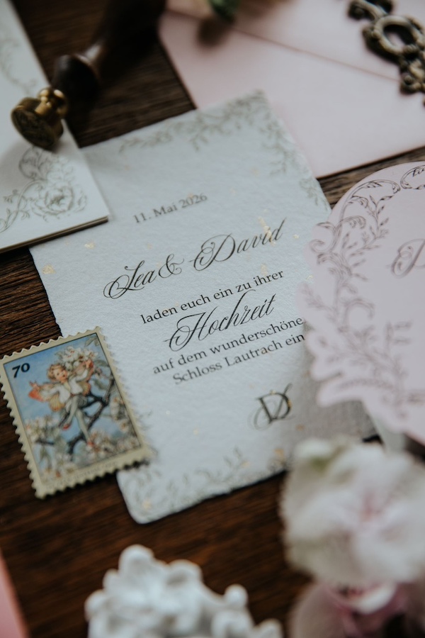Hochzeitspapeterie - Heiraten auf Schloss Lautrach - Glanz Hochzeiten Hochzeitsplaner München